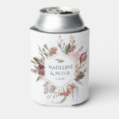 ワイルドフラワー結婚金ゴールドのカップル名 缶クーラー (缶裏面)