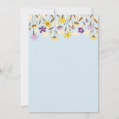 ワイルドフラワー結婚50周年 招待状 (裏面)