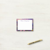 ワイルドフラワー絵を描印象派パーソナライズされたの ポストイット (デスク上)