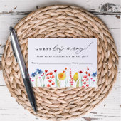 ワイルドフラワー縁どは、ゲームカードの数を推測 エンクロージャーカード