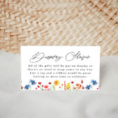 ワイルドフラワー縁どギフトディスプレイシャワー エンクロージャーカード