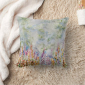 ワイルドフラワー美しい装飾用クッション クッション (ブランケット)