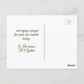 ワイルドフラワー考えズ・オブ・ユー ポストカード (裏面)