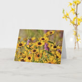 ワイルドフラワー聖なる書物、 経典ノートカード箴言3:5 カード (黄色い花)