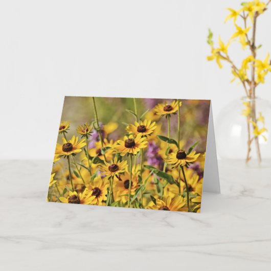 ワイルドフラワー聖なる書物、 経典ノートカード箴言3:5 カード (黄色い花)