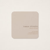 ワイルドフラワー自然ズフローラスクエアビジネスカード (裏面)