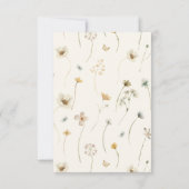 ワイルドフラワー花びら&プロセッコブライダルシャワー 招待状 (裏面)