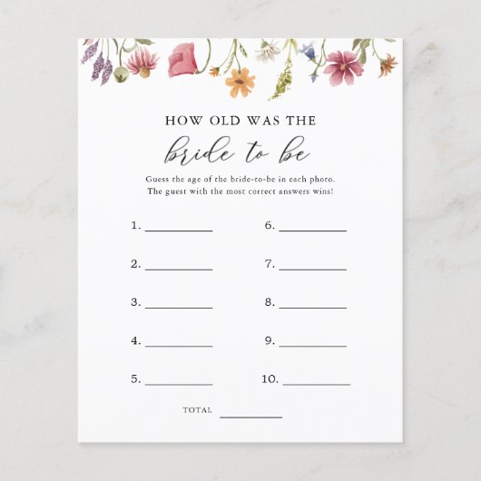 ワイルドフラワー花嫁が勝負に出たのは何歳だったか (正面)