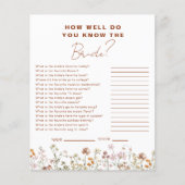 ワイルドフラワー花嫁さんのことはよく知っているだろう チラシ (正面)