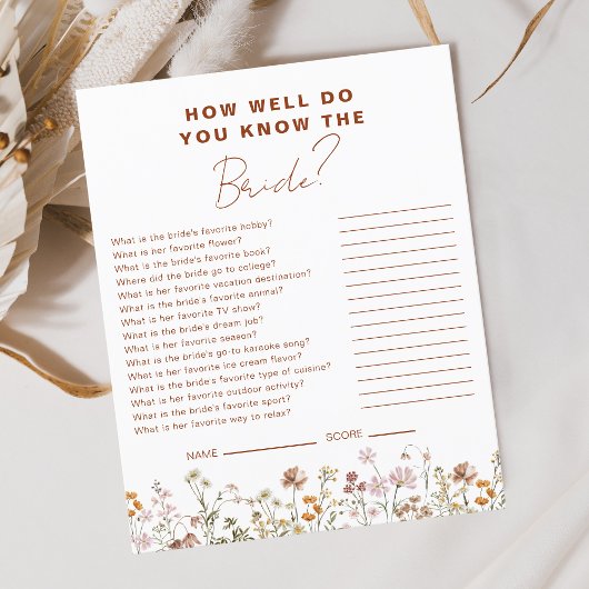 ワイルドフラワー花嫁さんのことはよく知っているだろう チラシ