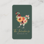 ワイルドフラワー芸術的ズ&グリーンリーファームの名簿ロゴ 名刺 (正面)