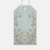 ワイルドフラワー茶パーティーサンキューラベル ギフトタグ (裏面)