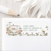 ワイルドフラワー茶パーティーラベル ラベル (インサイチュ)