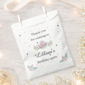 ワイルドフラワー茶パーティー誕生日フローラのバッグ フェイバーバッグ (クリップ留めされた状態)