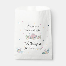 ワイルドフラワー茶パーティー誕生日フローラのバッグ フェイバーバッグ