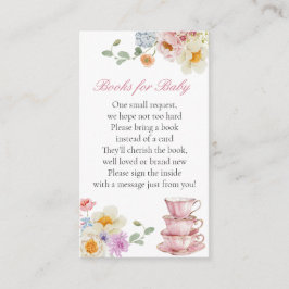ワイルドフラワー茶ベビーライブラリ要求エンクロージャカード エンクロージャーカード