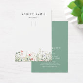 ワイルドフラワー草原キーチェーン表示カード (デスク)