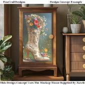 ワイルドフラワー華美女性のカーボーイブートDG1Rデコページ 薄葉紙