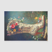 ワイルドフラワー華美女性のカーボーイブートDG1RFデクページ 薄葉紙 (正面)