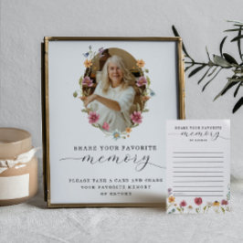 ワイルドフラワー葬儀共有記憶のサイン アドバイスカード