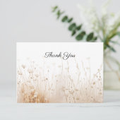 ワイルドフラワー葬儀写真記念サンキューカード サンキューカード (スタンド正面)
