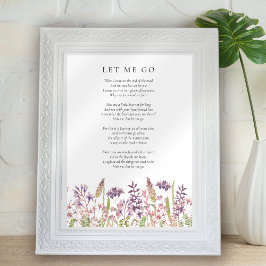 ワイルドフラワー葬儀・ライフセレブレーション詩サイン ポスター