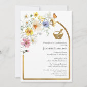 ワイルドフラワー薬学部卒業パーティーの写真 招待状 (正面)