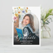 ワイルドフラワー薬学院写真卒業 案内状 (スタンド正面)