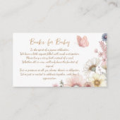 ワイルドフラワー蝶の本ベビー囲いカード エンクロージャーカード (正面)