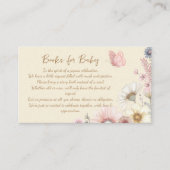 ワイルドフラワー蝶の本ベビー囲いカード エンクロージャーカード (正面)