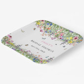ワイルドフラワー蝶フローラブライダルシャワー ペーパープレート (傾斜あり)