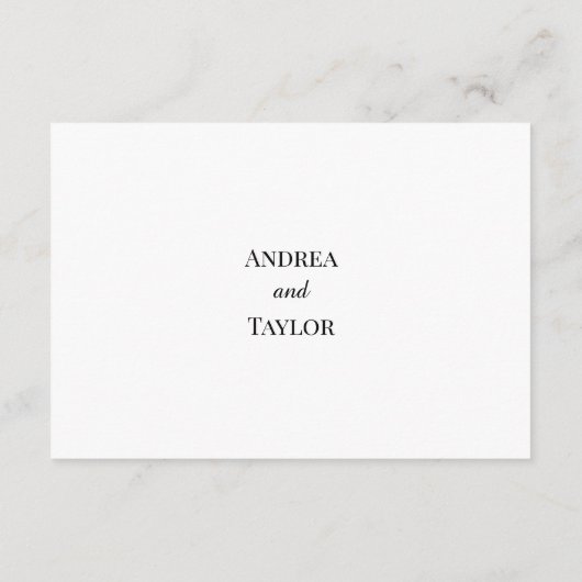 ワイルドフラワー蝶QRコード結婚の詳細 エンクロージャーカード (裏面)