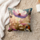 ワイルドフラワー装飾用クッション クッション (ブランケット)