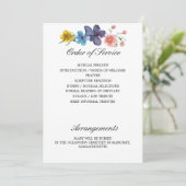 ワイルドフラワー記念プログラムの側面3と4 招待状 (スタンド正面)