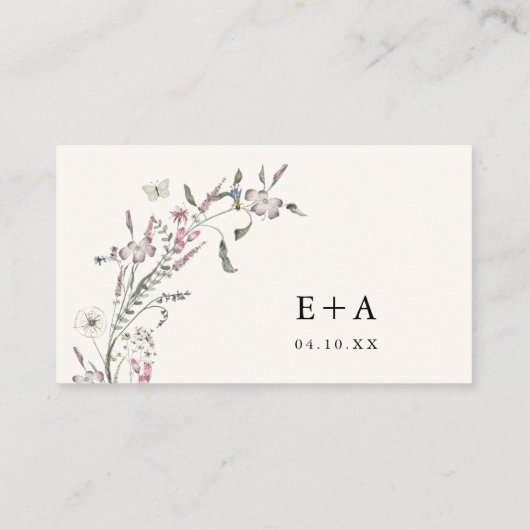 ワイルドフラワー詳細エンクロージャカード エンクロージャーカード (裏面)