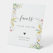 ワイルドフラワー誕生日の好意サイン 台座サイン (正面)