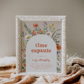 ワイルドフラワー誕生日タイムカプセル標識