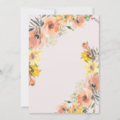 ワイルドフラワー誕生日テーブルサンキューカード サンキューカード (裏面)