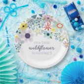 ワイルドフラワー誕生日パーティーフローラ ペーパープレート (パーティー)