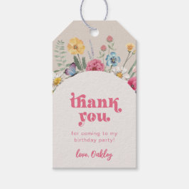 ワイルドフラワー誕生日メッセージカード ギフトタグ