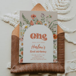 ワイルドフラワー誕生日招待状 | Wildflower First 招待状