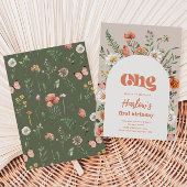 ワイルドフラワー誕生日招待状 | Wildflower First 招待状