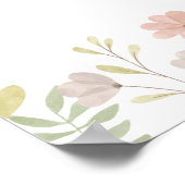 ワイルドフラワー誕生日12フォトマイルストーンポスター ポスター (角)