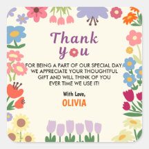 ワイルドフラワー誕生日5thありがとなステッカー