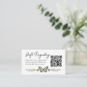 ワイルドフラワー赤ちゃんシャワーギフトレジストリ エンクロージャーカード (スタンド正面)