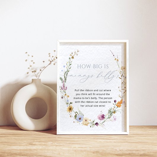 ワイルドフラワー赤ちゃんシャワーゲームポスター ポスター