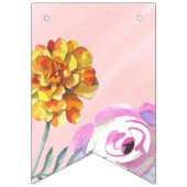 ワイルドフラワー赤ちゃんシャワーバナー バンティングフラッグ (第2の旗)