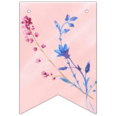 ワイルドフラワー赤ちゃんシャワーバナー バンティングフラッグ (第1の旗)