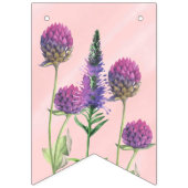 ワイルドフラワー赤ちゃんシャワーバナー バンティングフラッグ (第3の旗)