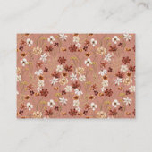 ワイルドフラワー赤ちゃんシャワーブックリクエストエンクロージャカード エンクロージャーカード (裏面)